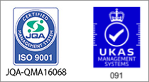 ISO 9001 JQA-QMA16068 / UKAS 091